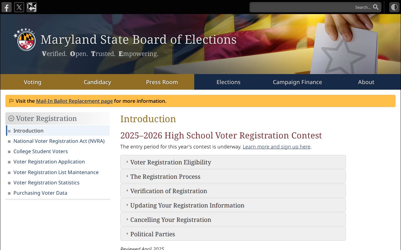 Dundalk voter registration records information from Maryland